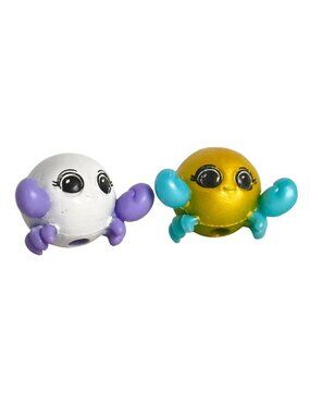 Splashlings Pinchy Pearl Gold & Blue  & White Ppl Mini Figures Collectible